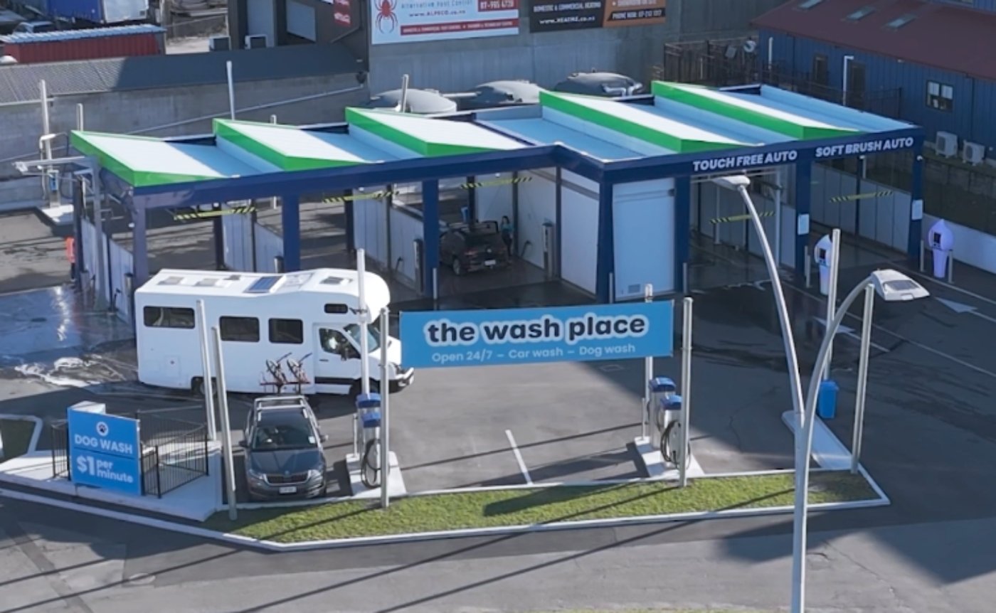 The Wash Place, Rotorua — PSS-activated wash bays